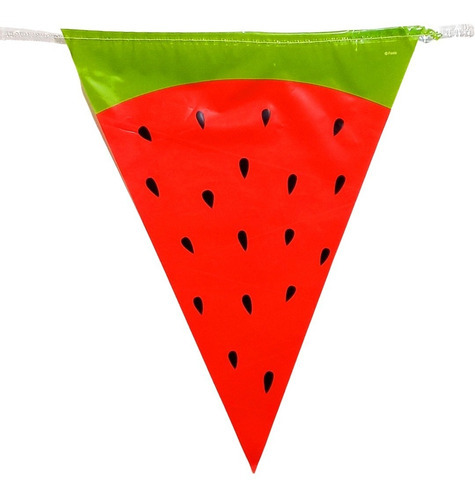 Banderin Guirnalda Banner Sandia Fruta Cumpleaños Infantil