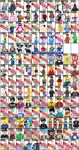 Kit 10 Bonecos Vingadores Heróis Star Wars Disney Compatível