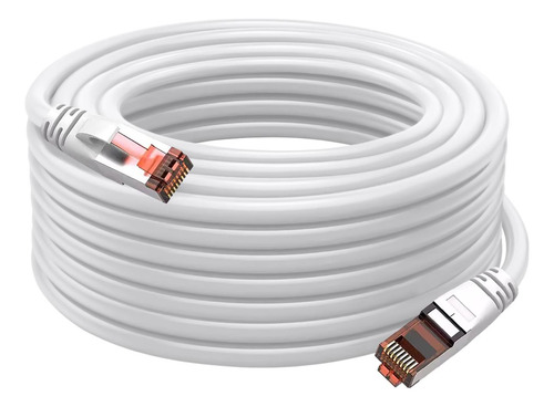 Cables Sftp, Mxtih-001, 1pza, 20m, Blanco, 1gbps, Cat6, Rj45