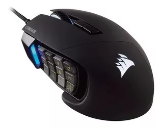 Mouse Gamer Corsair Scimitar Rgb Elite 17 Botones Negro