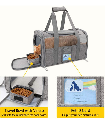 Imagen 4 de 7 de Transportador De Mascotas Para Perros Y Gatos Talla M Avion