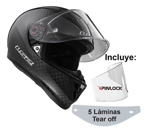 Imagen 4 de 9 de Casco Ls2 Ff 323 Arrow Evo 100% Carbono Brillante + Pinlock