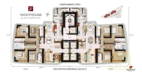 Imagem 27 de 27 de Yachthouse By Pininfarina - Balneário Camboriú/sc. Um Andar Inteiro No 70º Andar Com Vista Oceânica, Dois Apartamentos Acoplados, 512 M² Com 8 Suítes - Ap2925
