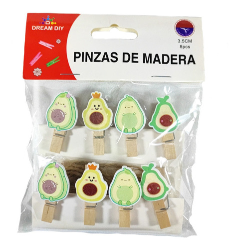 Pinza Perro De Ropa Madera Paltas 3,5 Cm