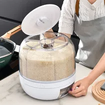 Comprar Dispenser Grãos Giratório com 6 Divisões para Grãos Cereais Mais Mania Cor Blanco guijarro