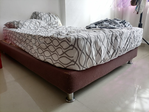 Base Cama Café Usada Con Algunos Rasguños 1.20 Mts 