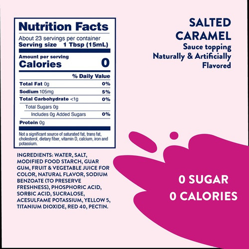 2 Pack Jordan's Skinny Mixes Syrup Zero Sugar Salted Caramel