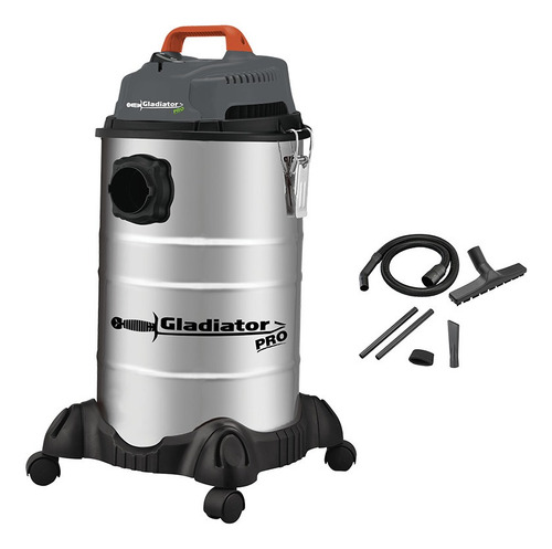 Aspiradora 40l 1400w Solido/liqui Gladiator Acero/inox H Y T