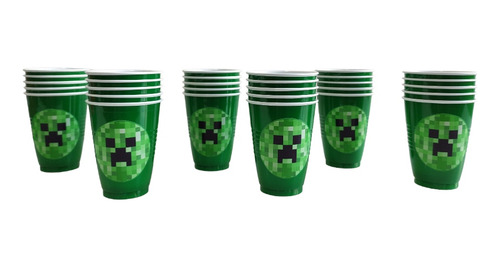 Vasos Minecraft Cumpleaños