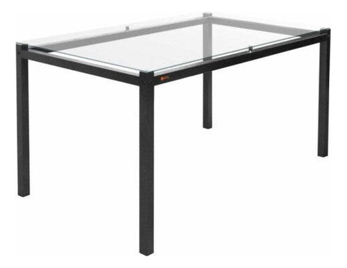 Mesa De Jantar 4 Lugares Tampo Vidro 120cm Ciplafe