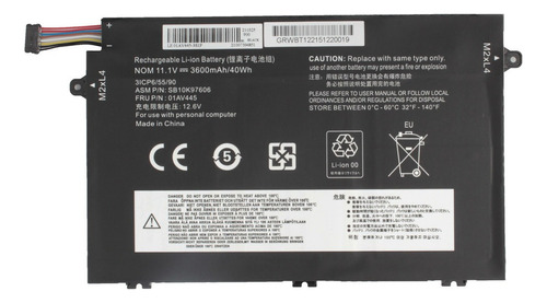 Bateria Compatible Con Lenovo Thinkpad E495-20ne Litio A