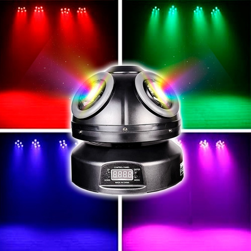 Laser Giratorio Rgb Con Aro Led Rgb Fangus Dmx Dj Luces