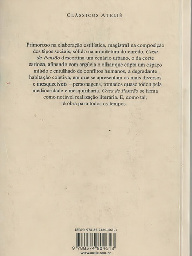 Casa De Pensão, De Azevedo, Aluísio De. Editora Ateliê Editorial, Capa Mole, Edição 1ª Edição - 2014 Em Português