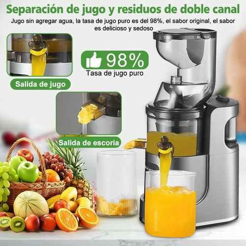 Extractor Jugos Electrico Licuadora Frutas Y Verduras 80mm
