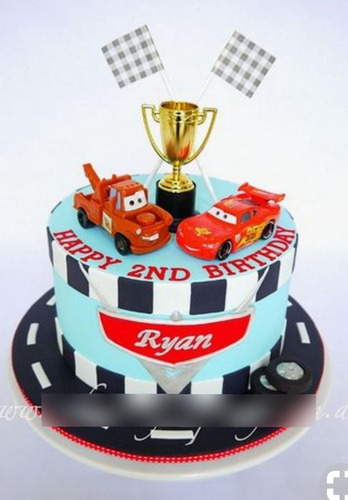 Tortas Infantiles Cars Rayo Mc Queen Mate - Pedidos Express!
