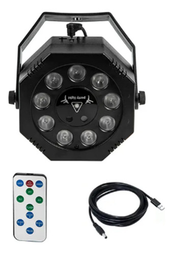 Proyector Láser Dj Stage Party Disco Lights, 9 Led, Rojo Y V