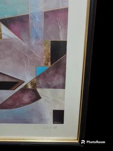 Cuadros Abstractos Serigrafía Firmada Richard Hall 75 X 105 (Usado)