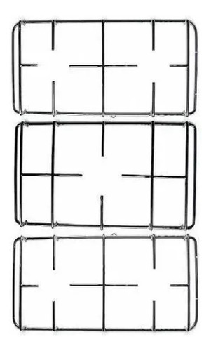 Kit 3 Grelha Trempe Grade Fogão Continental Evidenza 5 Bocas