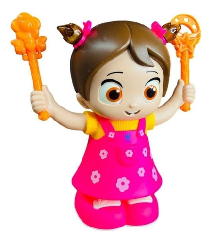 Boneca Fofa Dançarina E Dar Cambalhota Com Luz Som