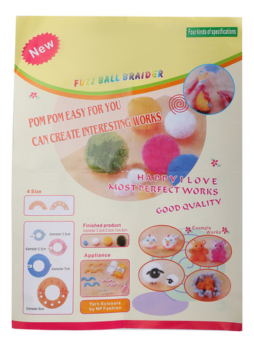 Kits Para Hacer Pompones, Coloridas Bolas De Pelusa, Para Ha