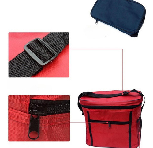Bolsa Térmica Aislante, Bolsa Térmica Con Cierre De Rojo