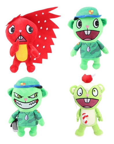 4pcs Happy Tree Friends Muñeca Peluche Juguete Regalo 25cm