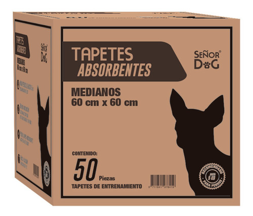 Tapete Entrenador De Perro Super Absorbente M - 50 Pz