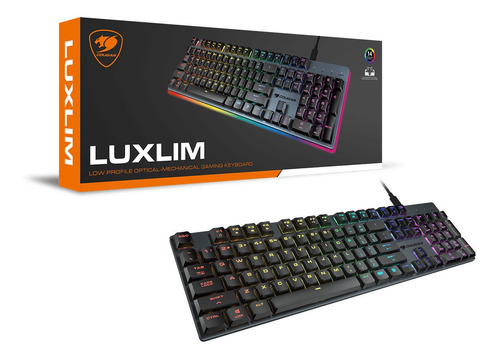 Teclado Gamer Cougar Luxlim Luz Optico Mecanico Rgb Dimm