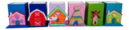 Souvenir Lapiceros Porcelana Fr Arquitectos Varias Casas X10