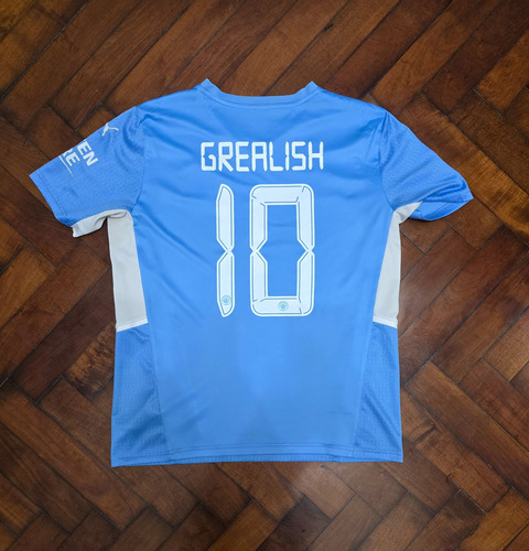 Camiseta Titular Manchester City 2021/22 Grealish 10 Talle M (Usado)