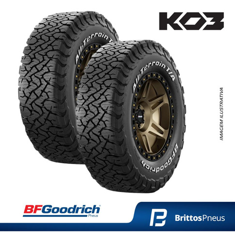 Kit 2 Pneus Bfgoodrich Aro 18 All Terrain Ko3 275/65 R18