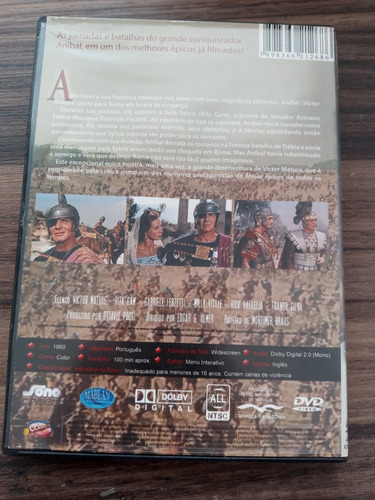 Dvd Aníbal, O Conquistador Direção Edgar G. Ulmer (Usado)
