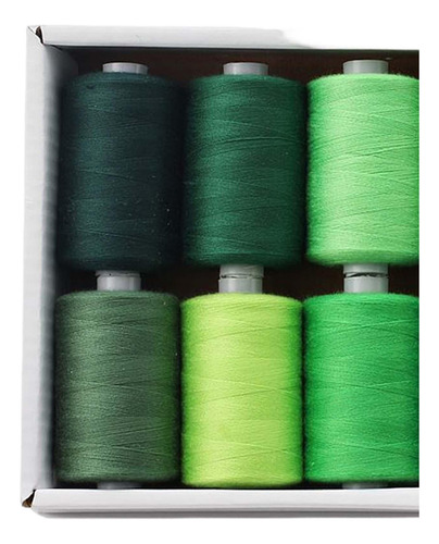 Linha De Costura - 12 Linhas De Poliéster Para Verde