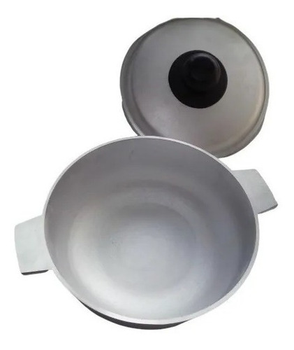 Caldero De Aluminio Pulido 20 Cm Con Tapa , Olla