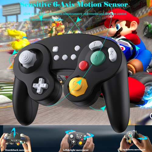Imagen 4 de 5 de Controlador Gamecube Inalámbrico Exlene Para Switch/lite, Ne