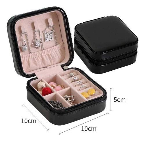 Imagen 4 de 7 de Joyero Estuche Portátil Organizador De Viaje