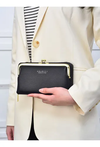 Billetera Tarjetero Monedero Elegante De Mujer Eco Cuero
