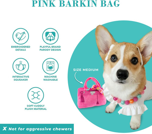 Bolsa De Barkin Para Perros Diggity Con Bufanda, Peluche Con