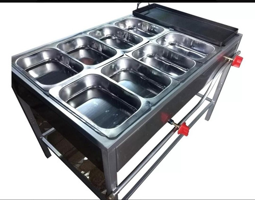 Bufetera Baño María Con 8 Insertos De 2k Y Plancha