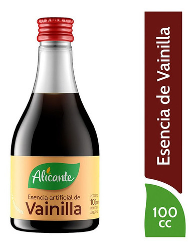 Alicante Esencia Artificial De Vainilla Liquida X 100 Cc