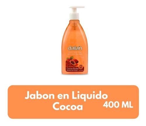 Imagen 1 de 4 de Dalan Jabón Líquido Cocoa Butter 400 Ml 12 Und X Bulto
