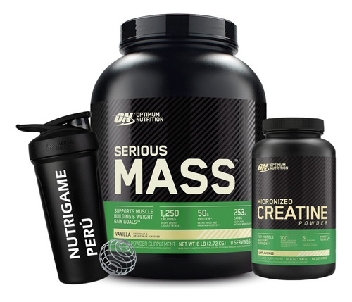 Pack Serious Mass 6lb + Creatina On 300gr Tienda Fisica