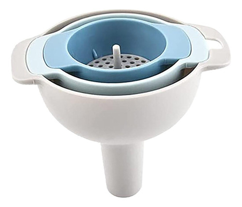 Embudo De Cocina Mini Embudo Con Colador De Malla, Boca