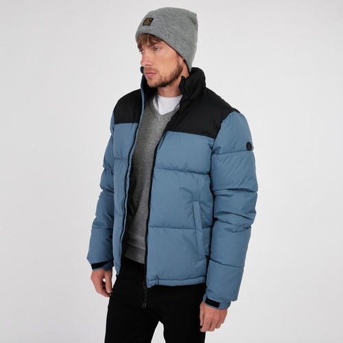 Campera Hombre Inflada Kevingston Challenger Celeste