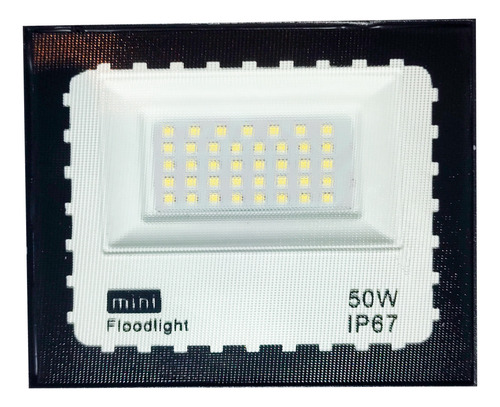 Refletor Led 50w Ip67 Luz Branca Mini Holofote Chip Smd