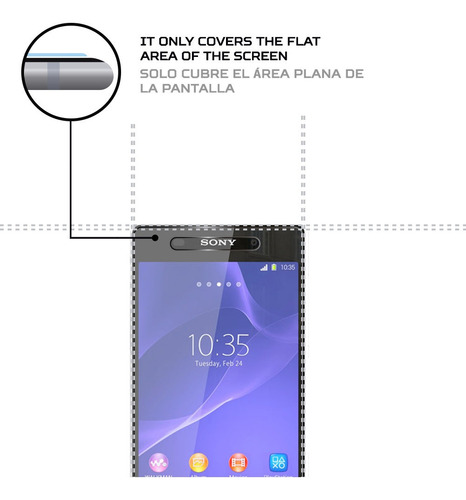 Protector Mica Pantalla Para Sony Xperia Z2