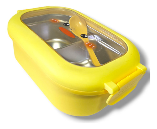 Contenedor Termico Hermetico Taper Acero Inoxidable Patito Color Amarillo Amarillo