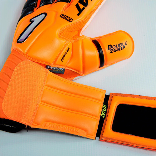 Imagen 4 de 5 de Guante De Portero Rinat Uno Premier Lux Pro Naranja