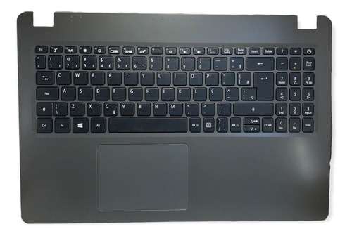 Palmrest Com Teclado Para Notebook Acer Aspire 15 A315 42 Cor Cinza-escuro