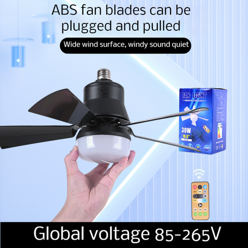 Lámpara De Techo, Ventilador, Blanca, Ventilación, Color Bla